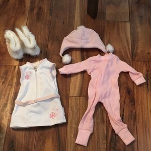 American Girl winter dress set